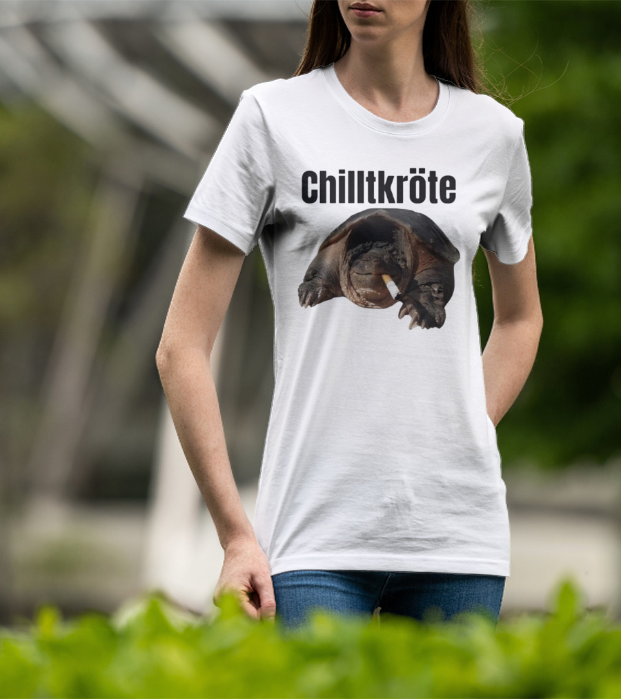 Chilltkröte Snapping Turtle With Cigarette Chelydra Serpentina T-Shirt