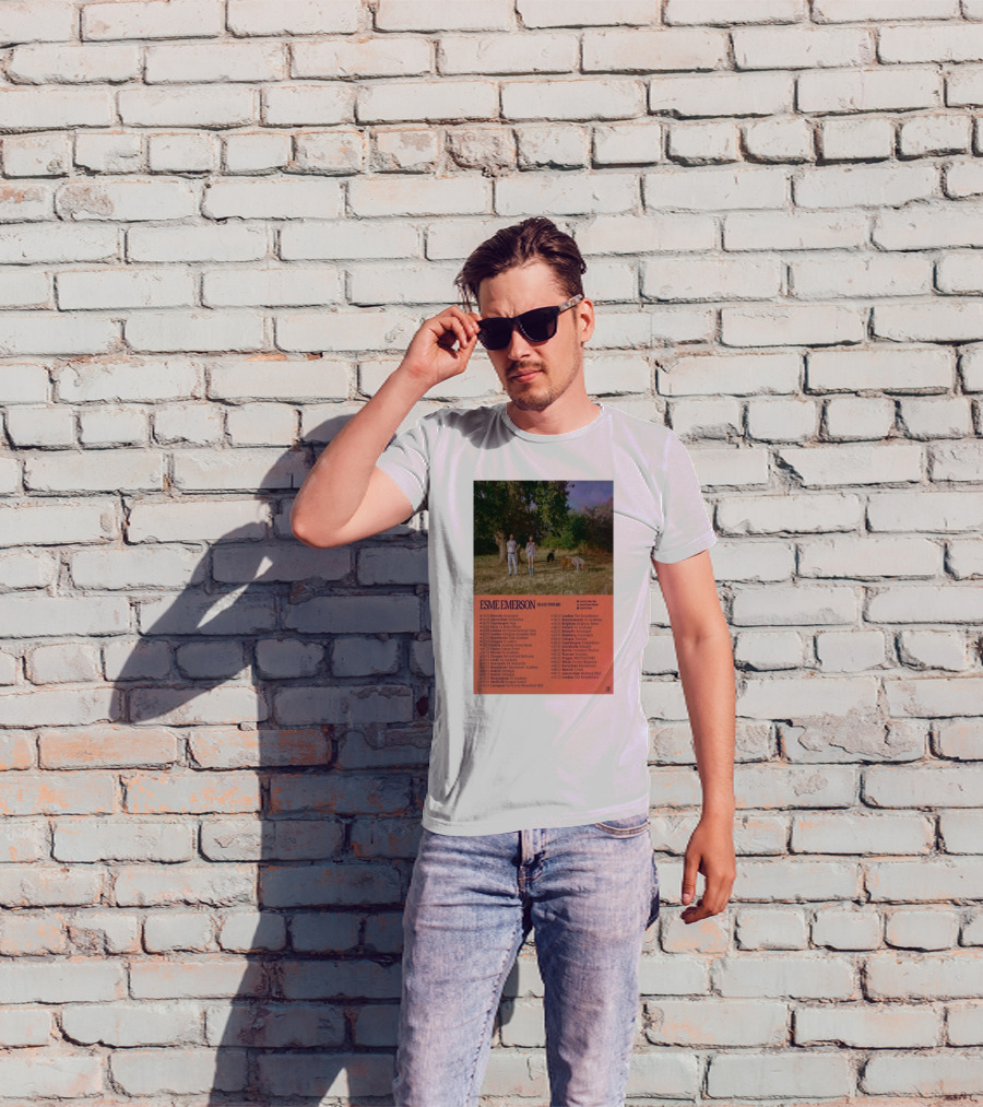 ESME EMERSON UK EU Tour 2025 Dates Featuring Dublin Paris Amsterdam London Glasgow Barcelona T-Shirt