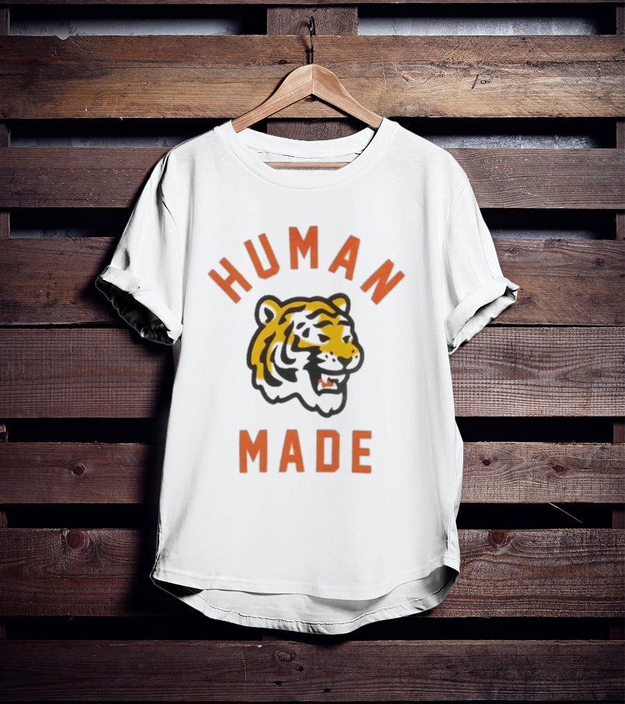 Human Made Tiger Head Vintage Style T-Shirt