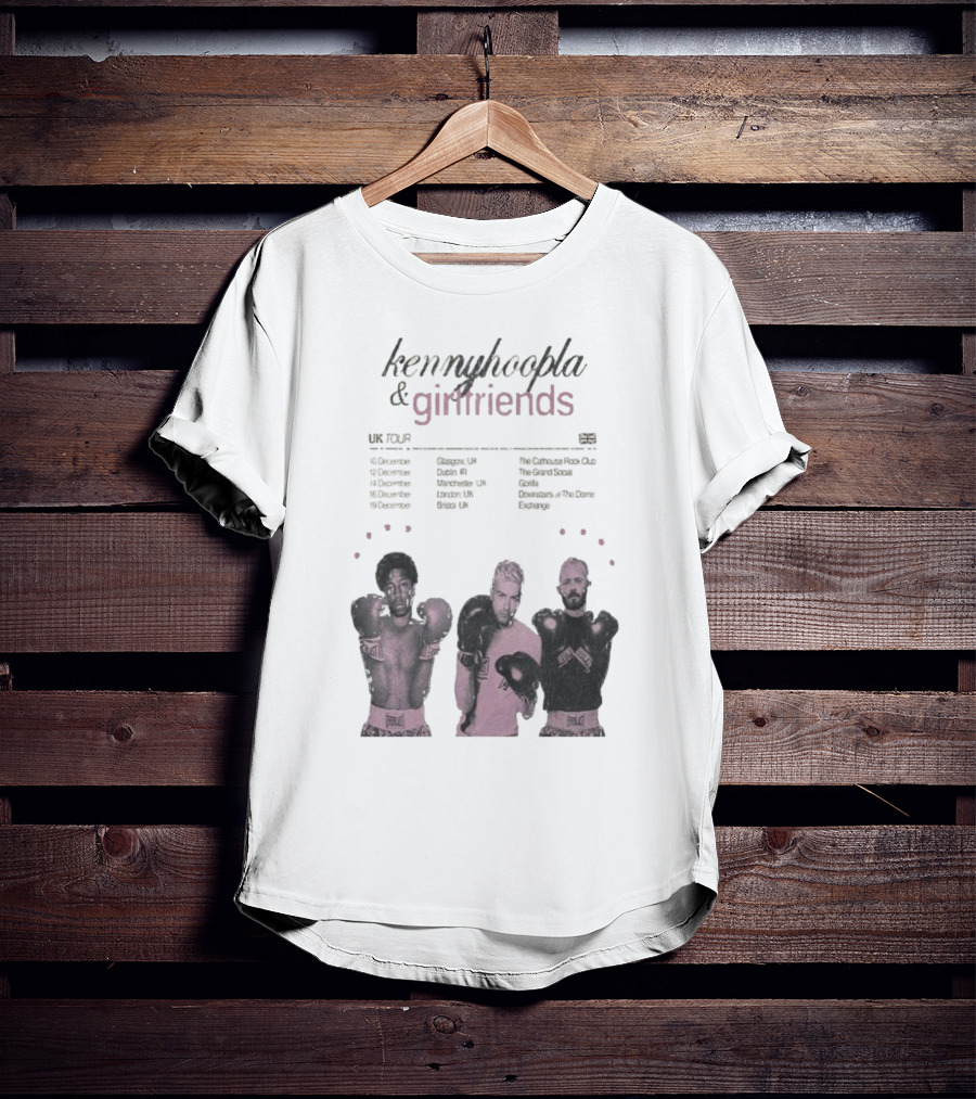 KennyHoopla And Girlfriends EU UK Tour 2025 Boxing Themed Dates UK EU Cities T-Shirt