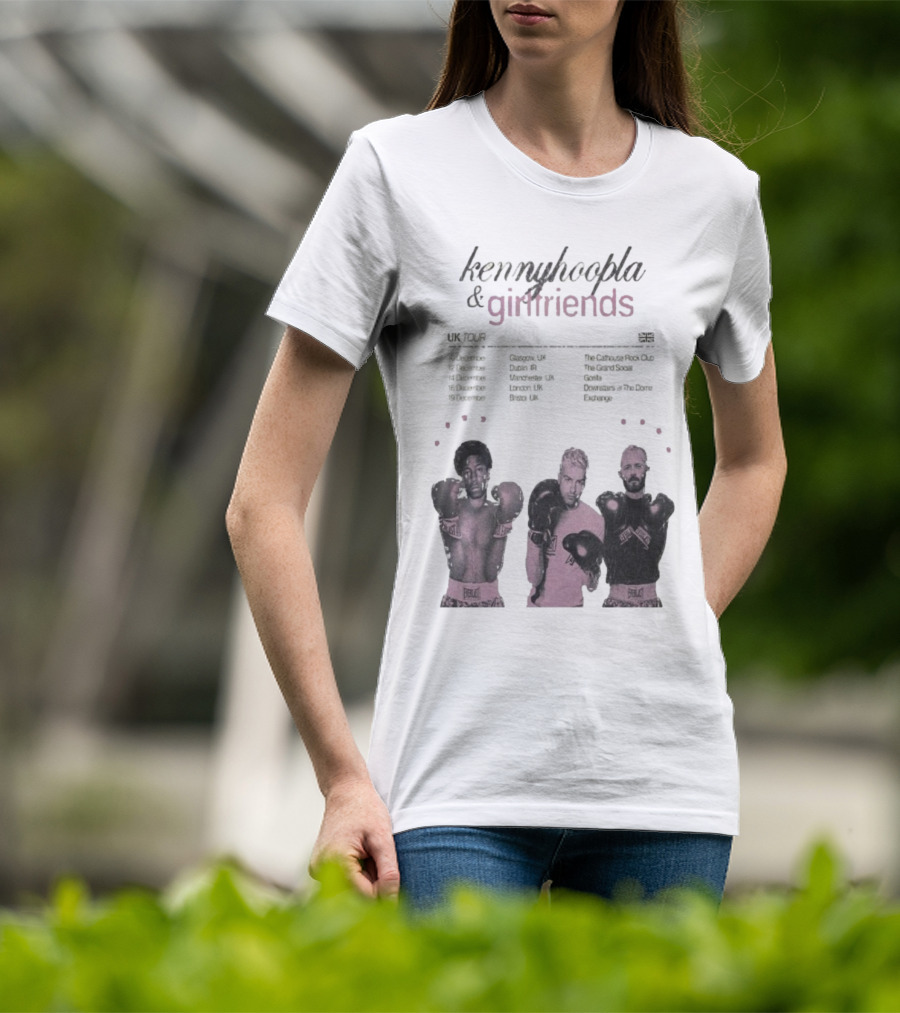 KennyHoopla And Girlfriends EU UK Tour 2025 Boxing Themed Dates UK EU Cities T-Shirt