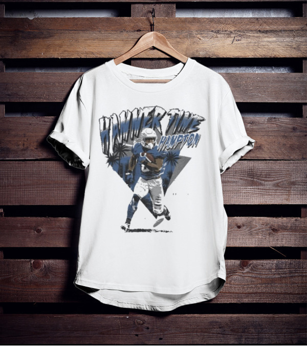 Hammer Time Hampton Los Angeles Chargers Football Palm Trees Icon T-Shirt