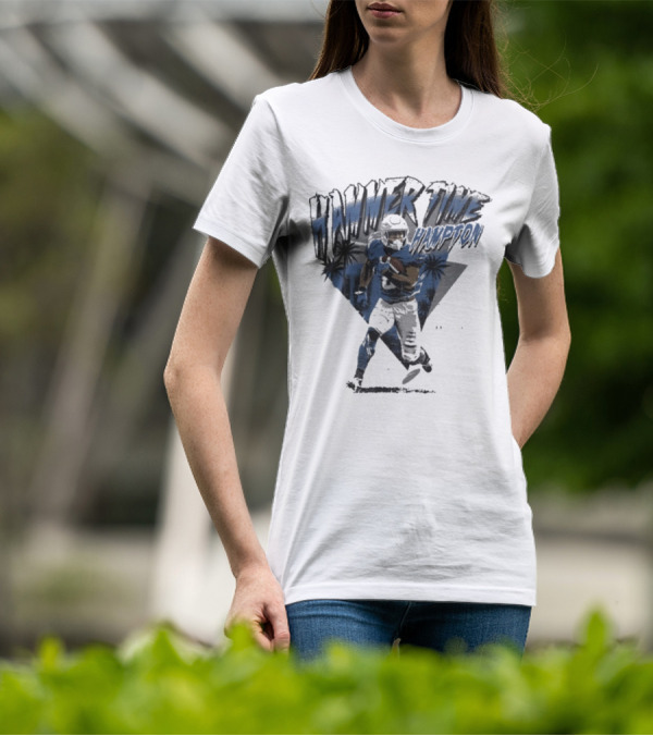 Hammer Time Hampton Los Angeles Chargers Football Palm Trees Icon T-Shirt