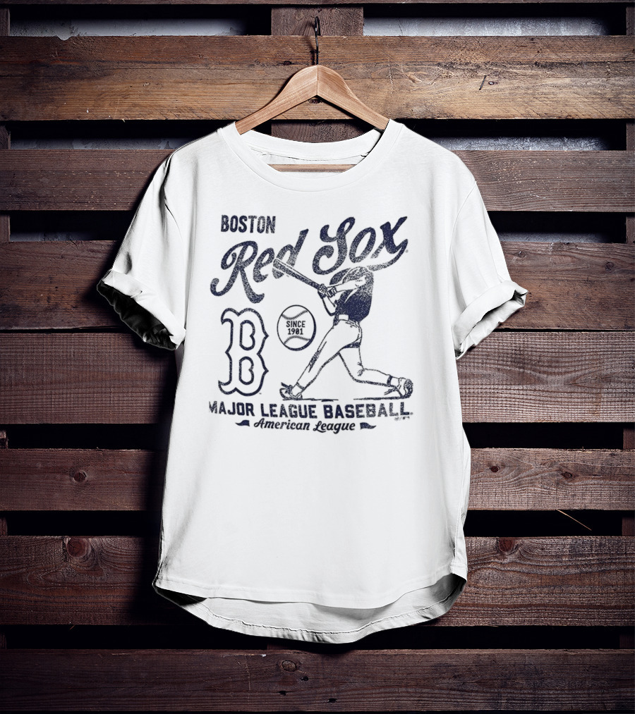 Boston Red Sox Major League Baseball Since 1901 Batter Foundation T-Shirt