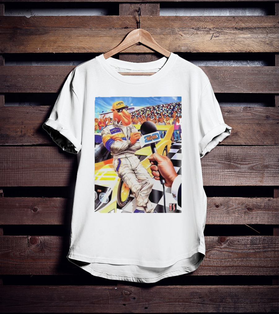 Camel GT Racing Driver Interview Checkered Flag Scene T-Shirt