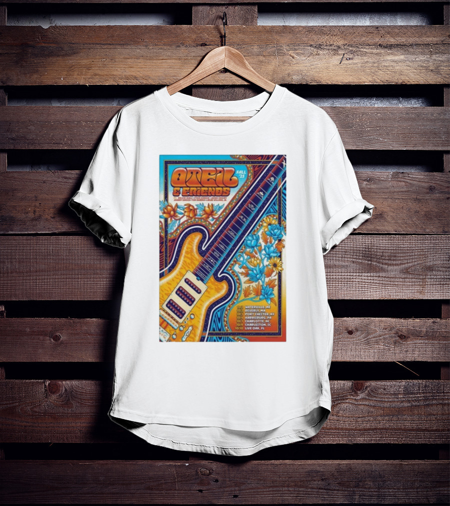 Oteil And Friends Fall 25 Tour Harrisburg PA Guitar Art T-Shirt
