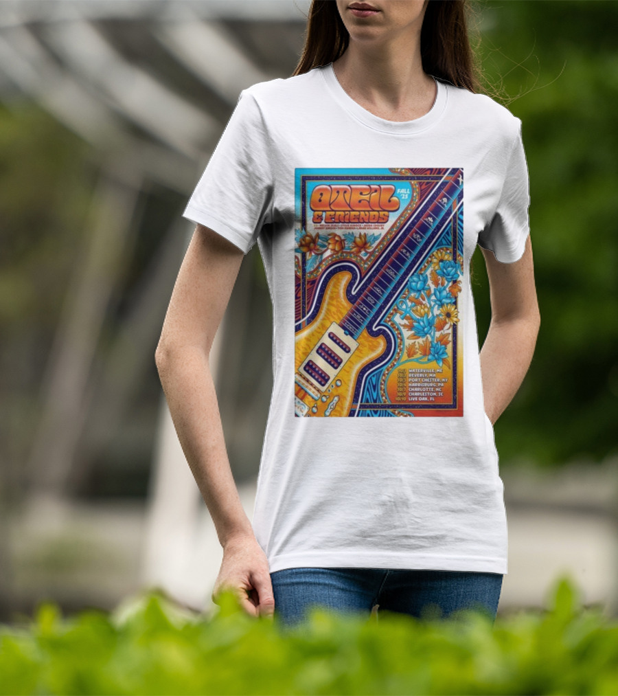 Oteil And Friends Fall 25 Tour Harrisburg PA Guitar Art T-Shirt
