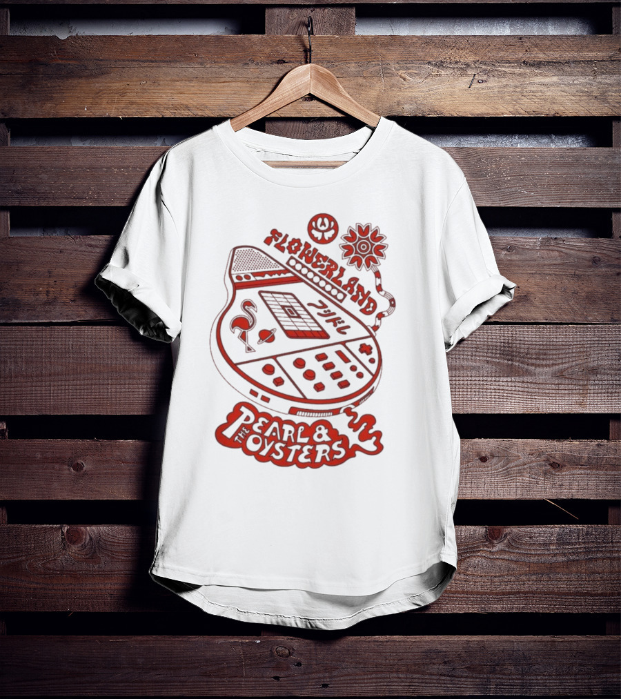 Flowerland Pearl & The Oysters Flamingo Synth Graphic T-Shirt