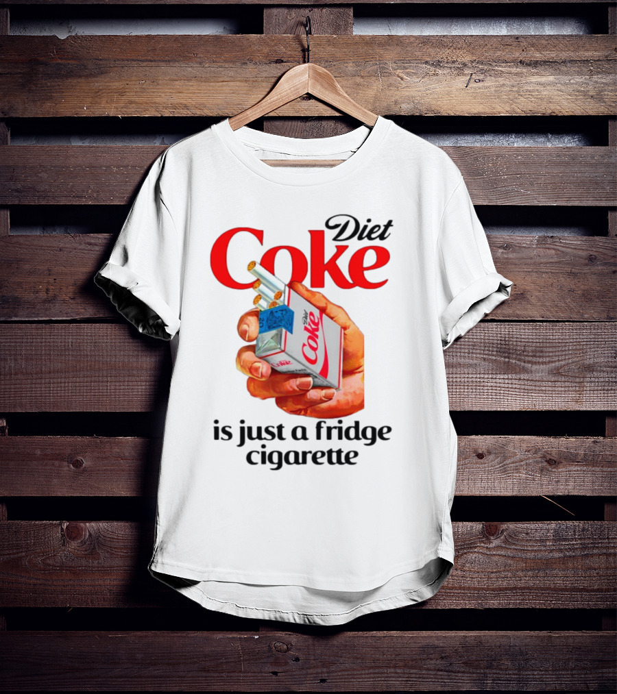 Diet Coke Cigarette Pack Parody Fridge Cigarettes T-Shirt