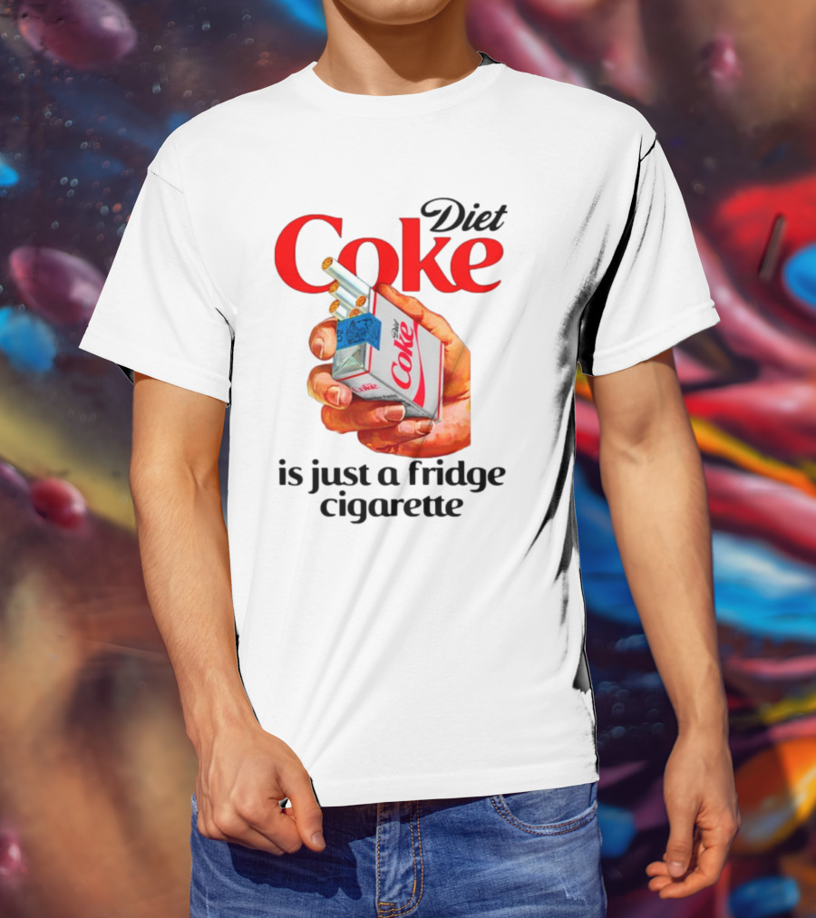Diet Coke Cigarette Pack Parody Fridge Cigarettes T-Shirt