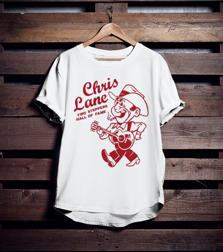 Chris Lane Two Steppers Hall Of Fame Cowboy Player T-Shirt