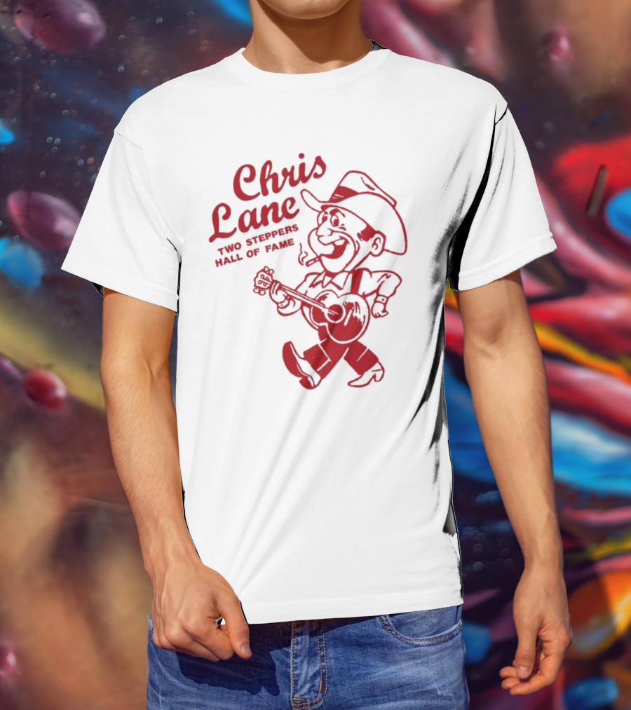 Chris Lane Two Steppers Hall Of Fame Cowboy Player T-Shirt