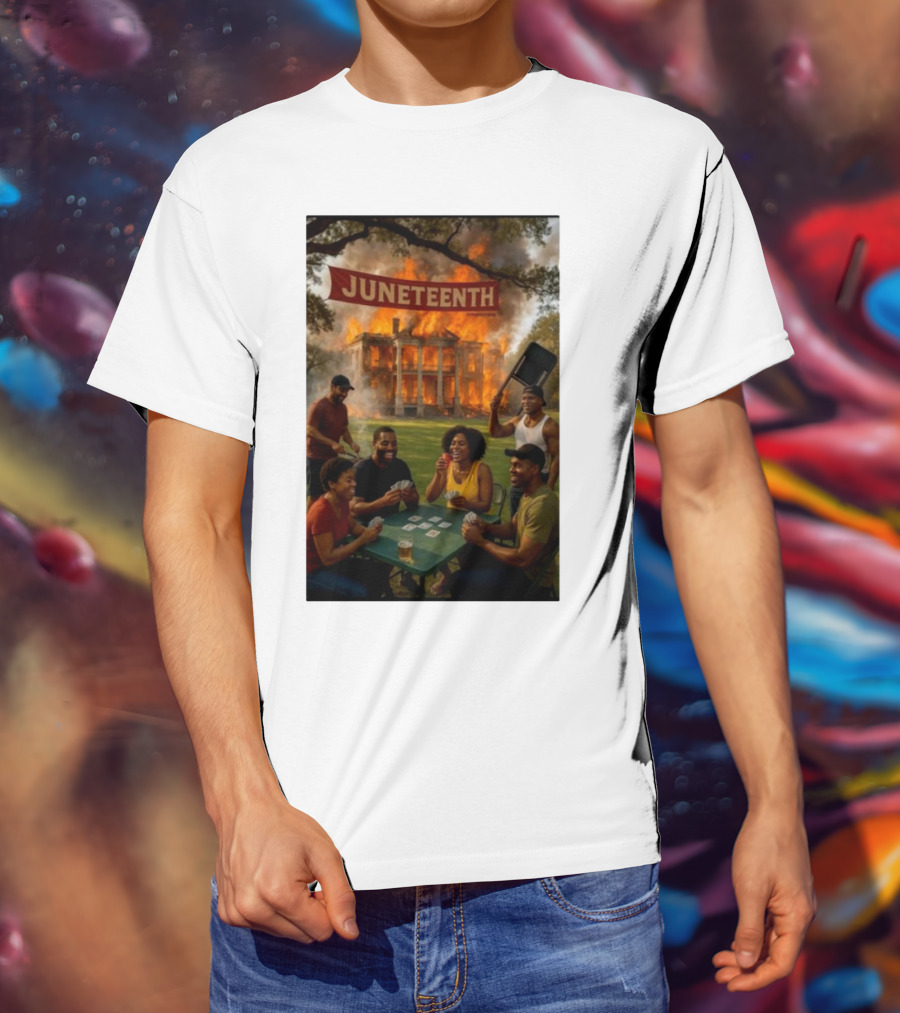 Juneteenth La Plantation Fire Historic Juneteenth Celebration T-Shirt
