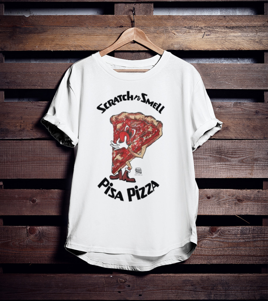 Scratchn Smell Pisa Pizza Slice Fun T-Shirt