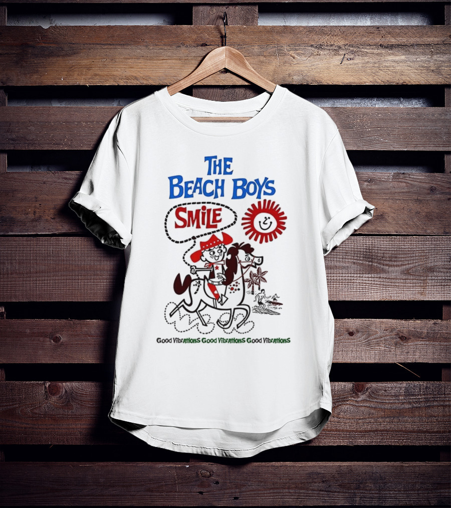 The Beach Boys Smile Album Artwork Sunshine Surfing Vibes T-Shirt