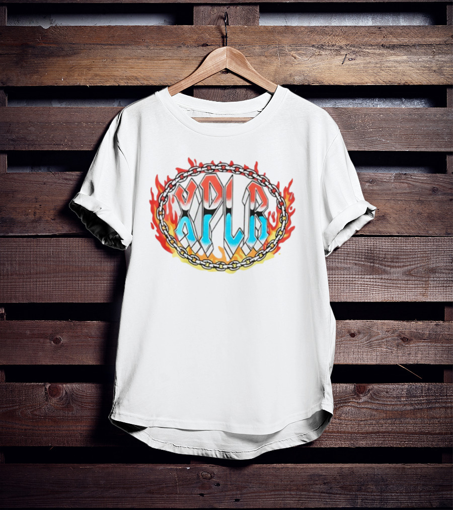 Xplr Flame Chain Design With Bold Font T-Shirt