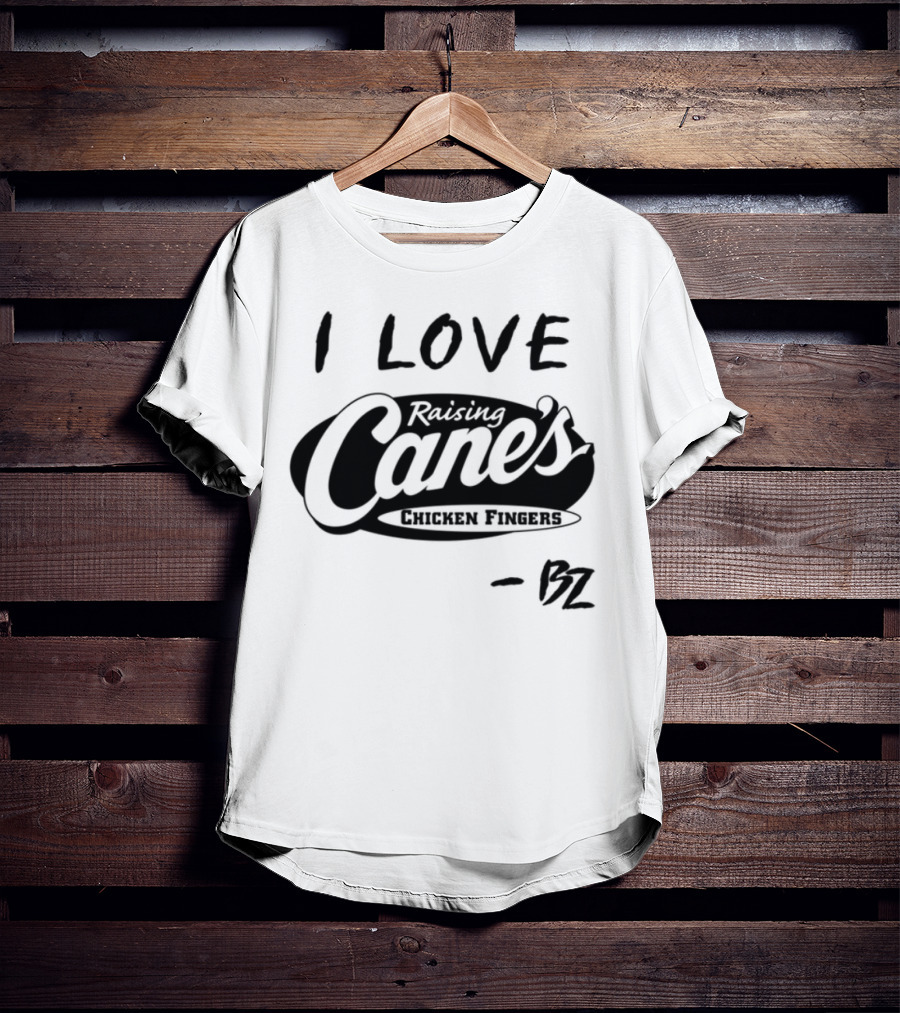 Bailey Zimmerman I Love Raising Cane’s Chicken Fingers FZ T-Shirt