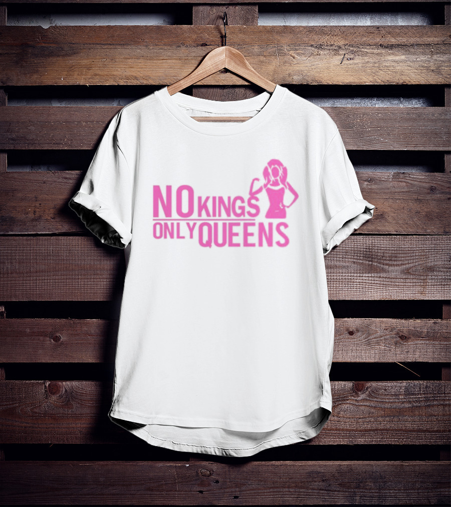 Mrwilliamsprek No Kings Only Queens Empowerment Pink Iconic Statement T-Shirt