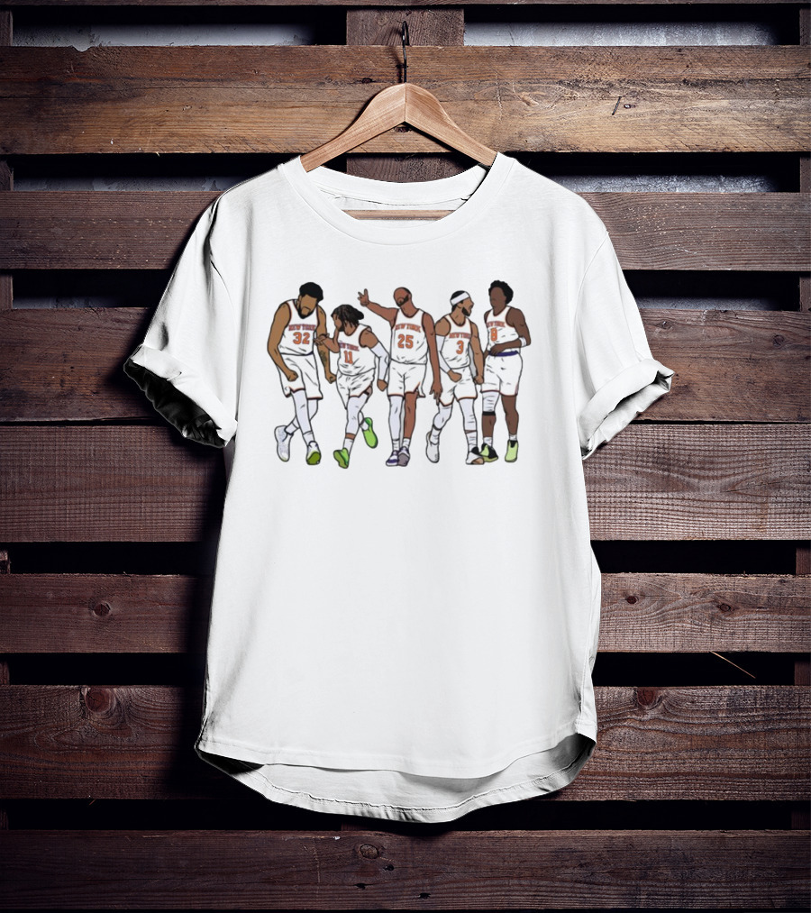 New York Basketball Brunson Hart Classic Team Players Illustration T-Shirt