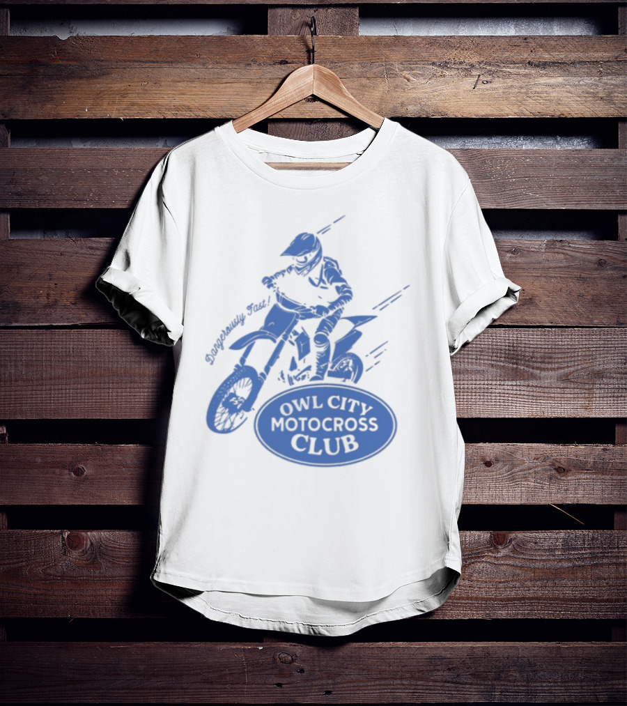 Owl City Motocross Club Dirt Bike Racer Adventure T-Shirt