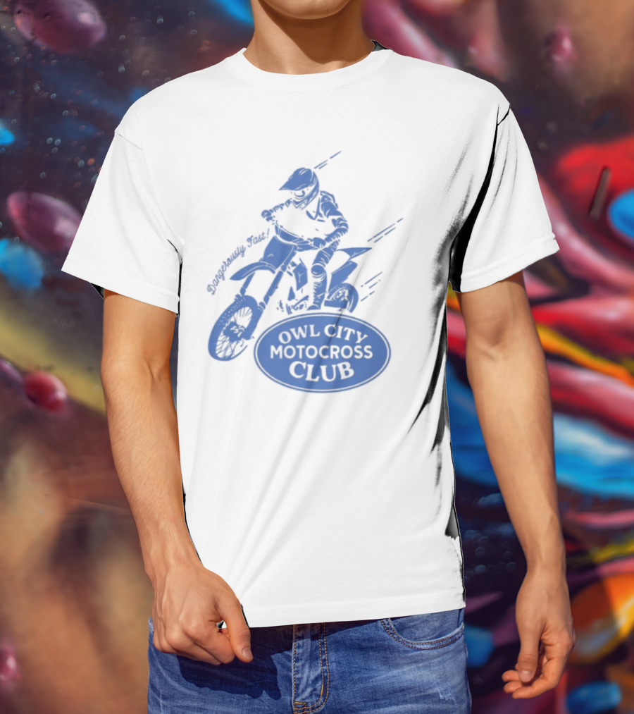 Owl City Motocross Club Dirt Bike Racer Adventure T-Shirt