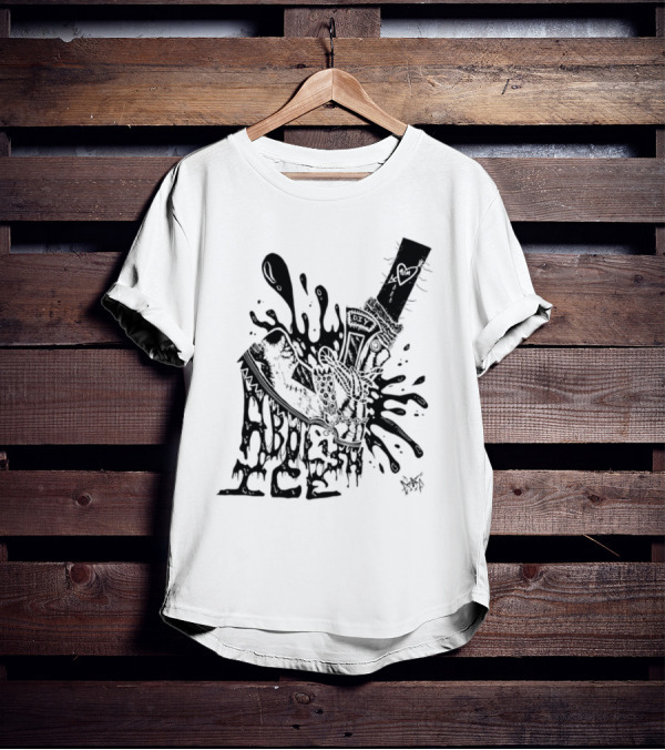 Punk With A Camera Abolish Ice Graphic Design Illustration T-Shirt