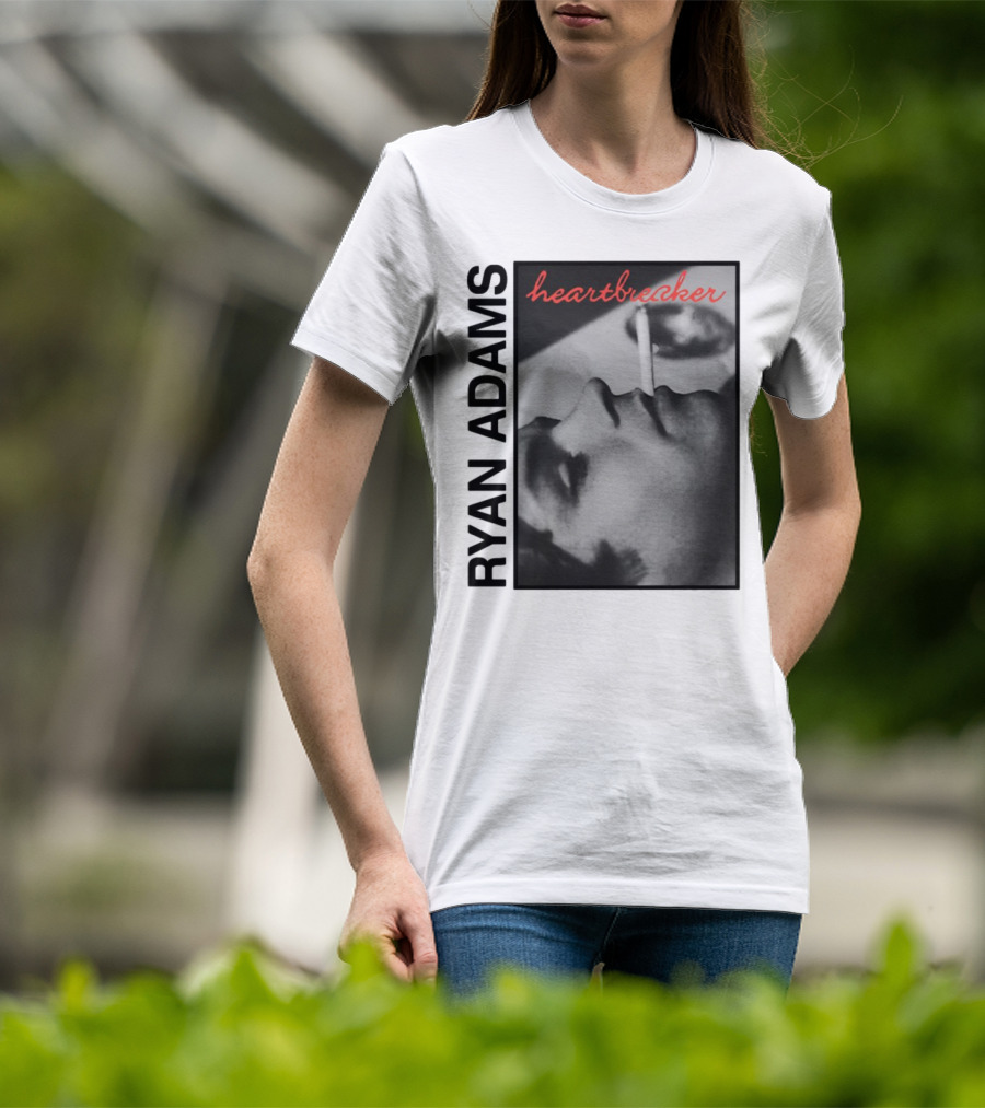 Ryan Adams Heartbreaker Anniversary Cigarette Portrait T-Shirt