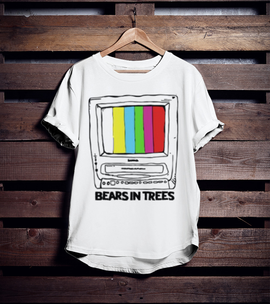 Bearsintrees TV Colorful Retro Bars Aesthetic T-Shirt