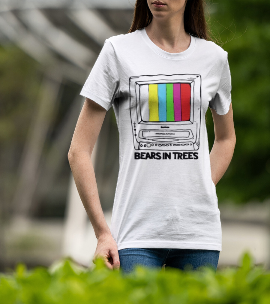 Bearsintrees TV Colorful Retro Bars Aesthetic T-Shirt