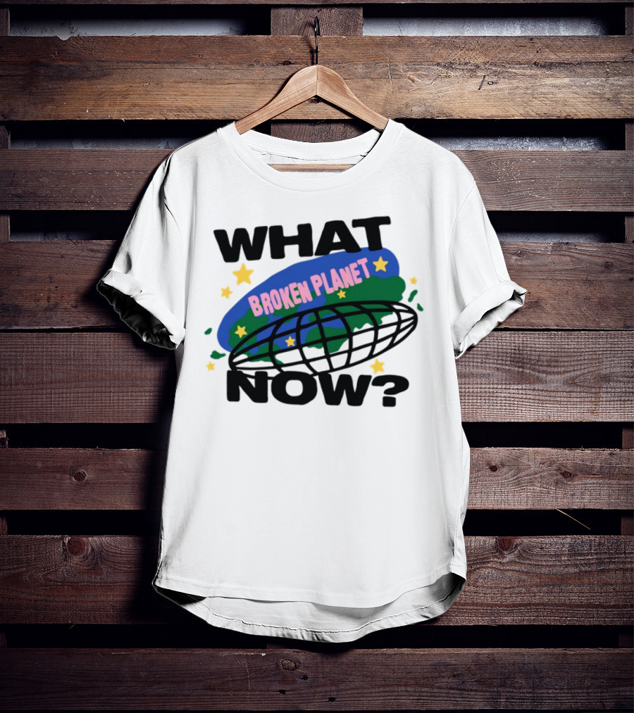 Broken Planet What Now Stars Globe T-Shirt