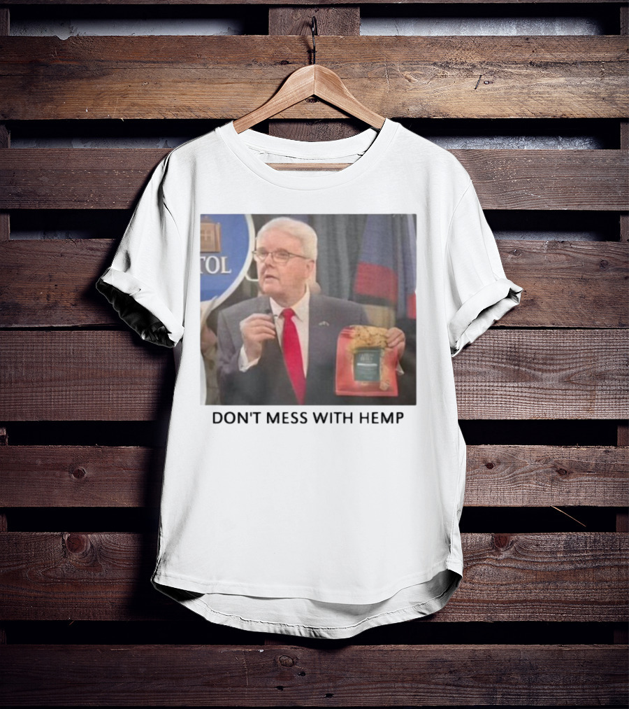 Don't Mess With Hemp Capitol Speech Red Tie Holder T-Shirt
