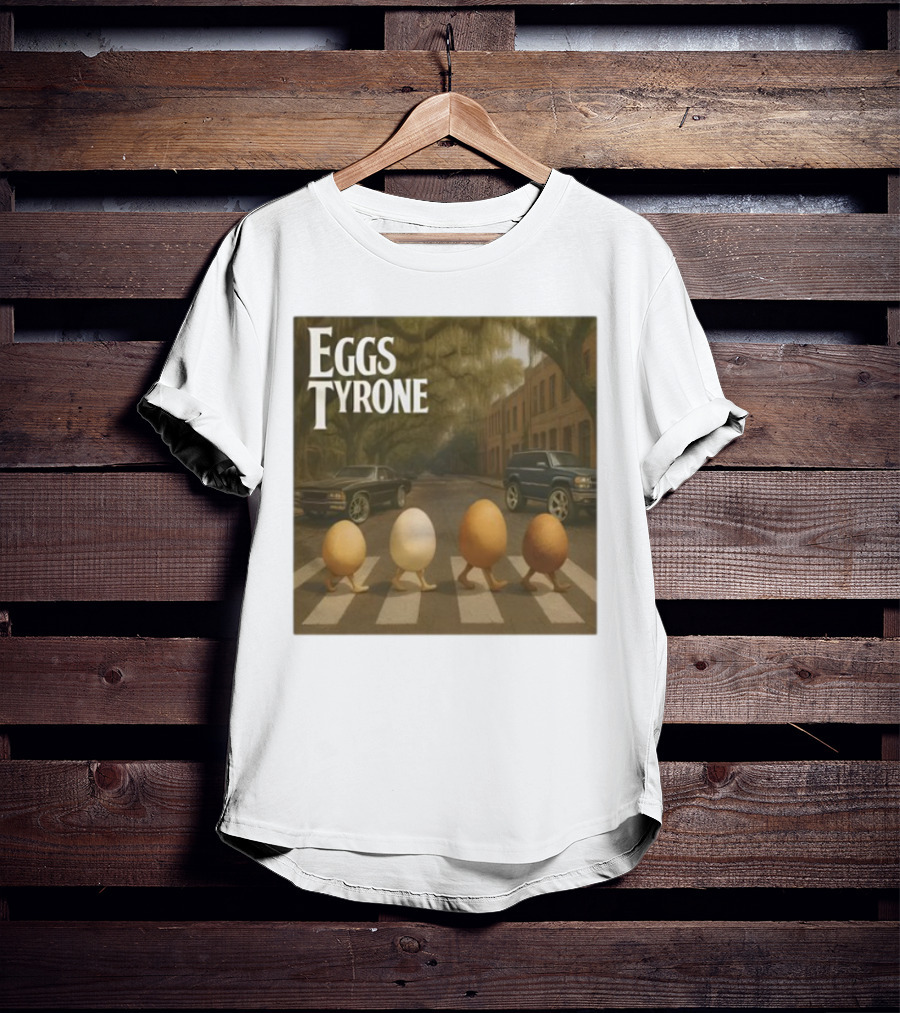 Eggs Tyrone Abbey Road Parody Street Scene T-Shirt