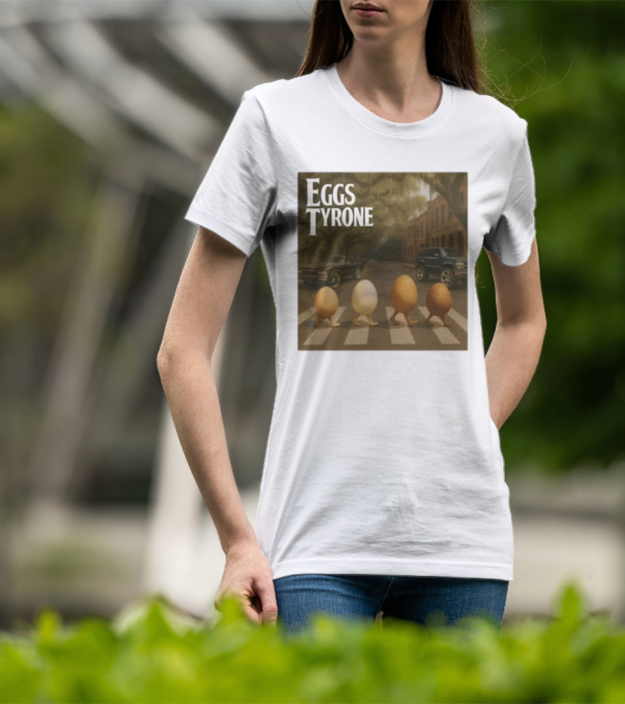 Eggs Tyrone Abbey Road Parody Street Scene T-Shirt