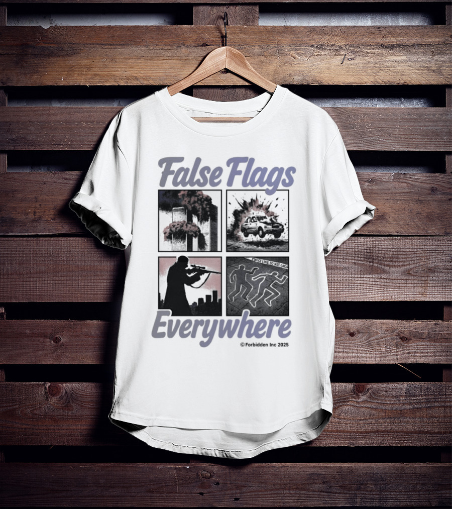False Flags Explosions Imagery Everywhere T-Shirt