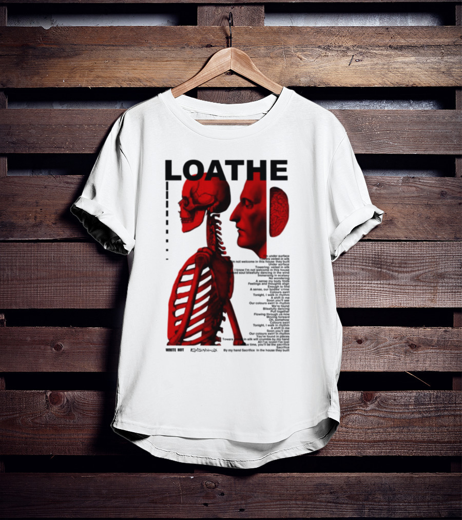 Loathe Anatomy Skull And Brain Illustration T-Shirt