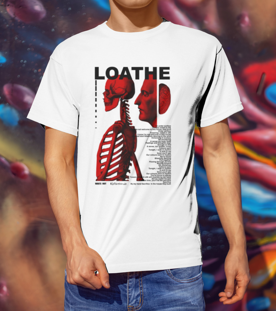 Loathe Anatomy Skull And Brain Illustration T-Shirt