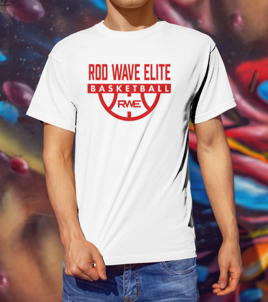 Rod Wave Elite Basketball RWE Performance White T-Shirt