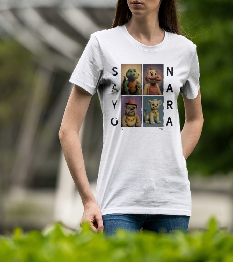 Sayonara Fvmily Vintage Animal Characters T-Shirt