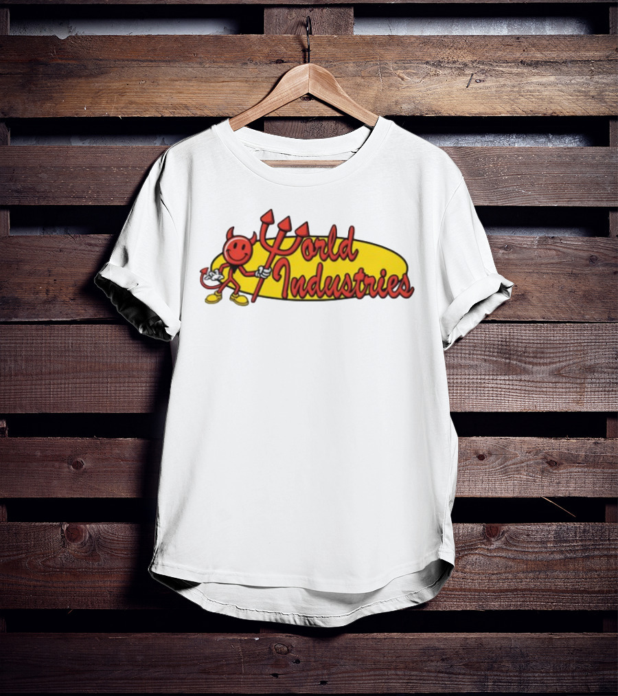 World Industries Devil Smiley Trident Oval T-Shirt