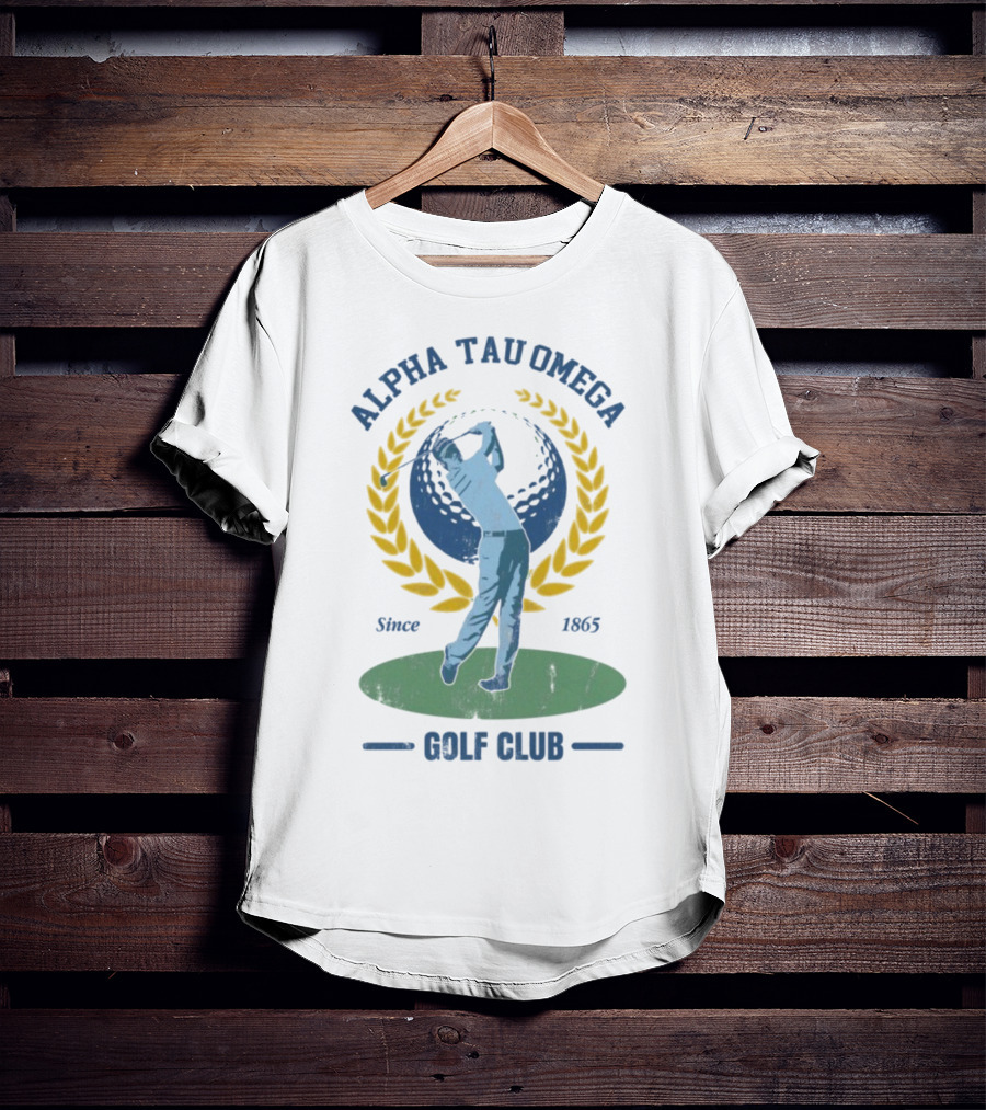 Alpha Tau Omega Golf Club Vintage Design Since 1865 T-Shirt