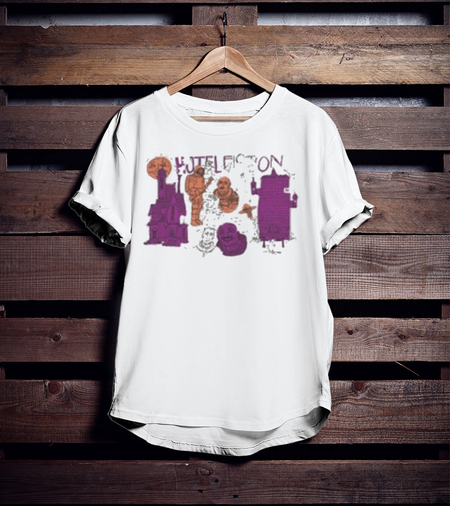 Hotel Fiction Astronaut Space Adventure Moon And Rocket Scene T-Shirt