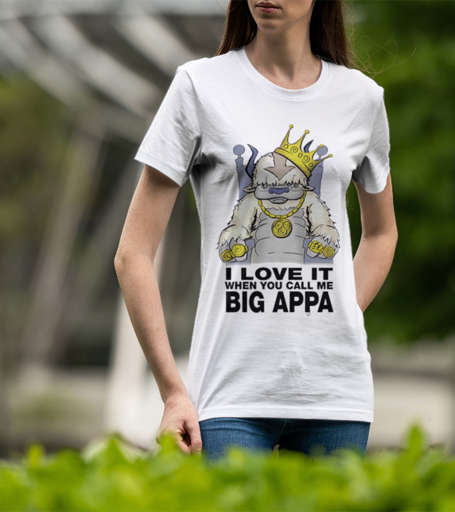 I Love It When You Call Me Big Appa Avatar Crowned King Yip Yip Gold Medallion And Rings T-Shirt