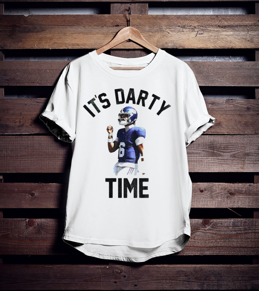 Jaxson Dart It's Darty Time New York Giants Football NFL 2025 T-Shirt