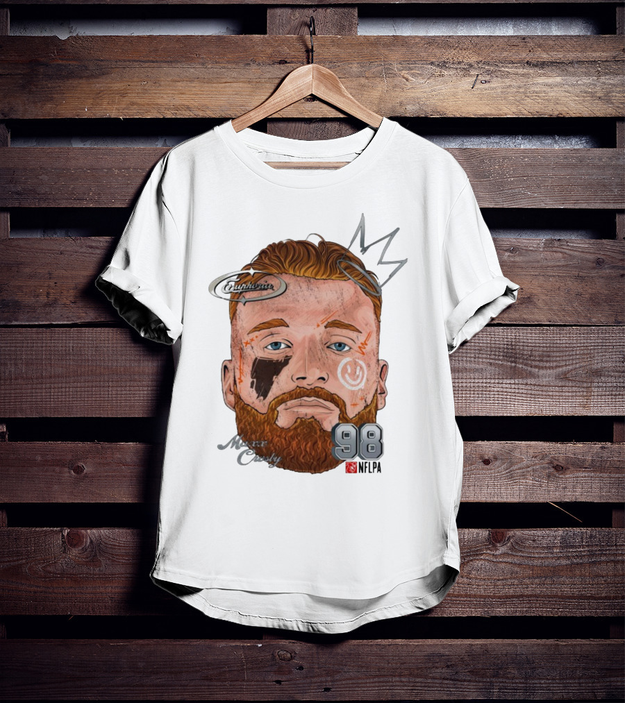 Euphoria Maxx Crosby 98 NFL Fat Head Illustration T-Shirt