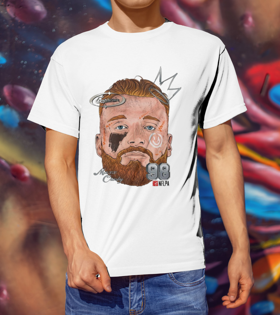 Euphoria Maxx Crosby 98 NFL Fat Head Illustration T-Shirt