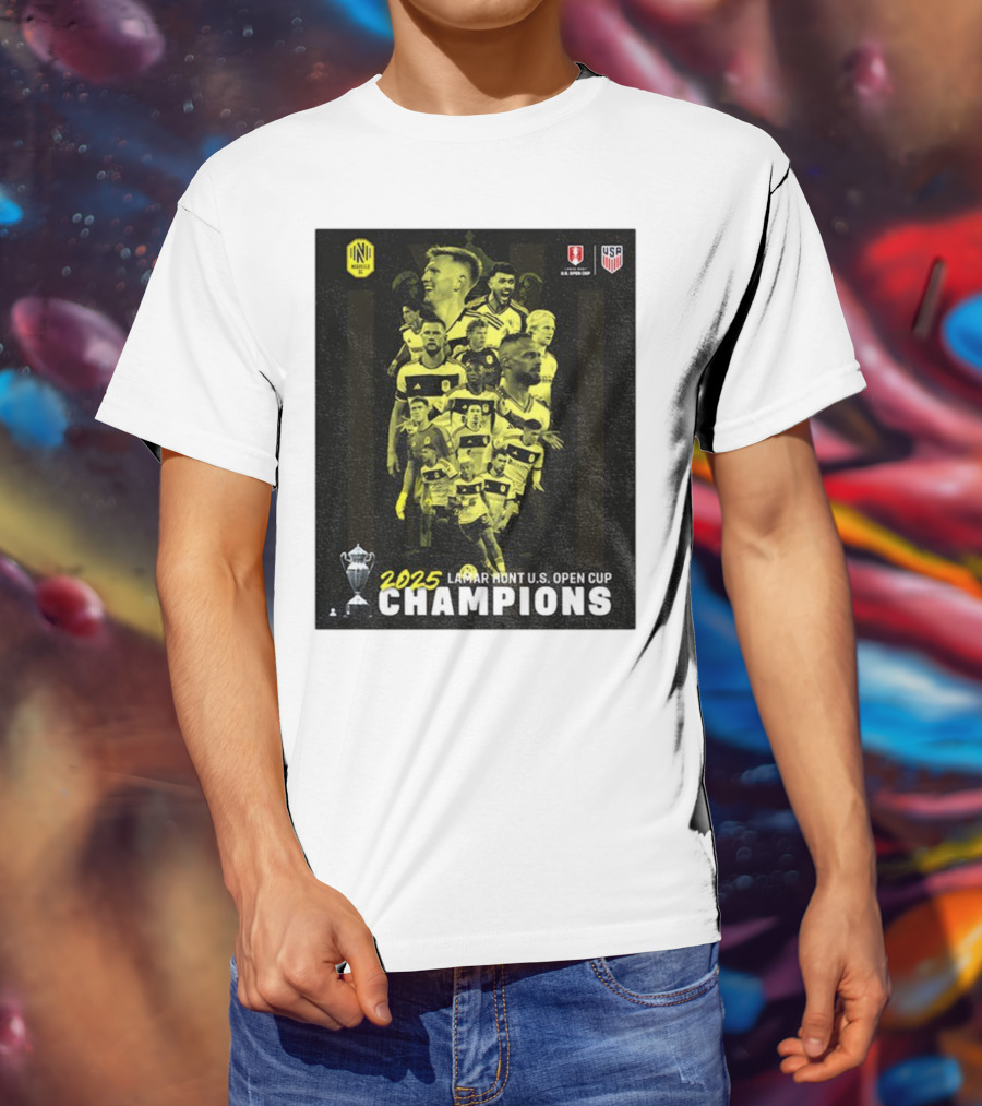 Nashville SC 2025 Lamar Hunt U.S. Open Cup Champions T-Shirt
