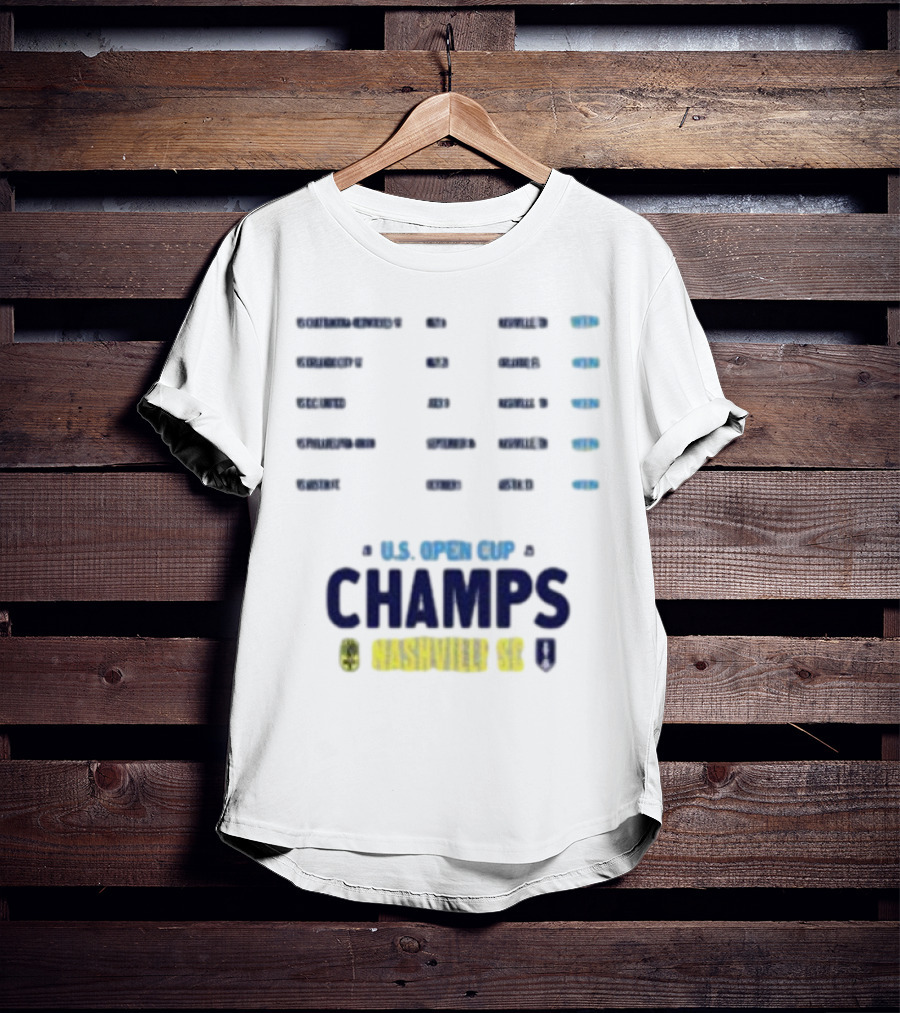 U.S. Open Cup Champs 2025 Nashville SC Concert Trophy T-Shirt