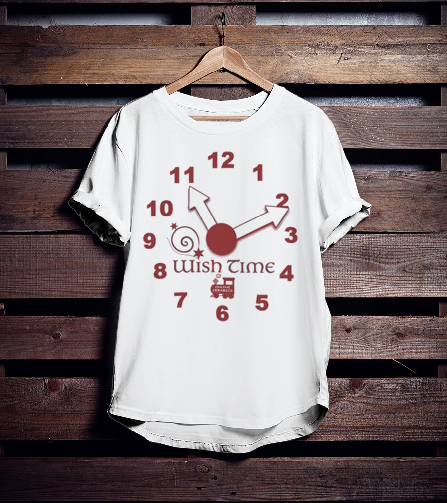 Wish Time With Train And Spirals Theme T-Shirt