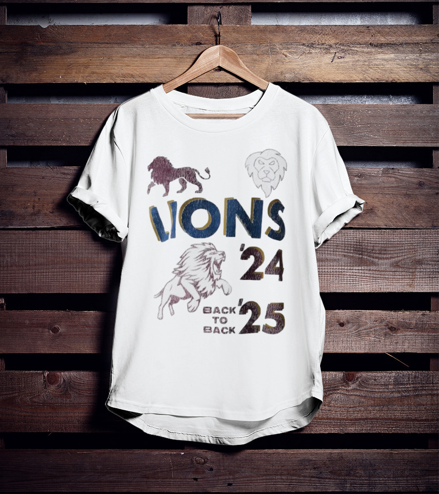 Lions Pride Back To Back '24 '25 T-Shirt