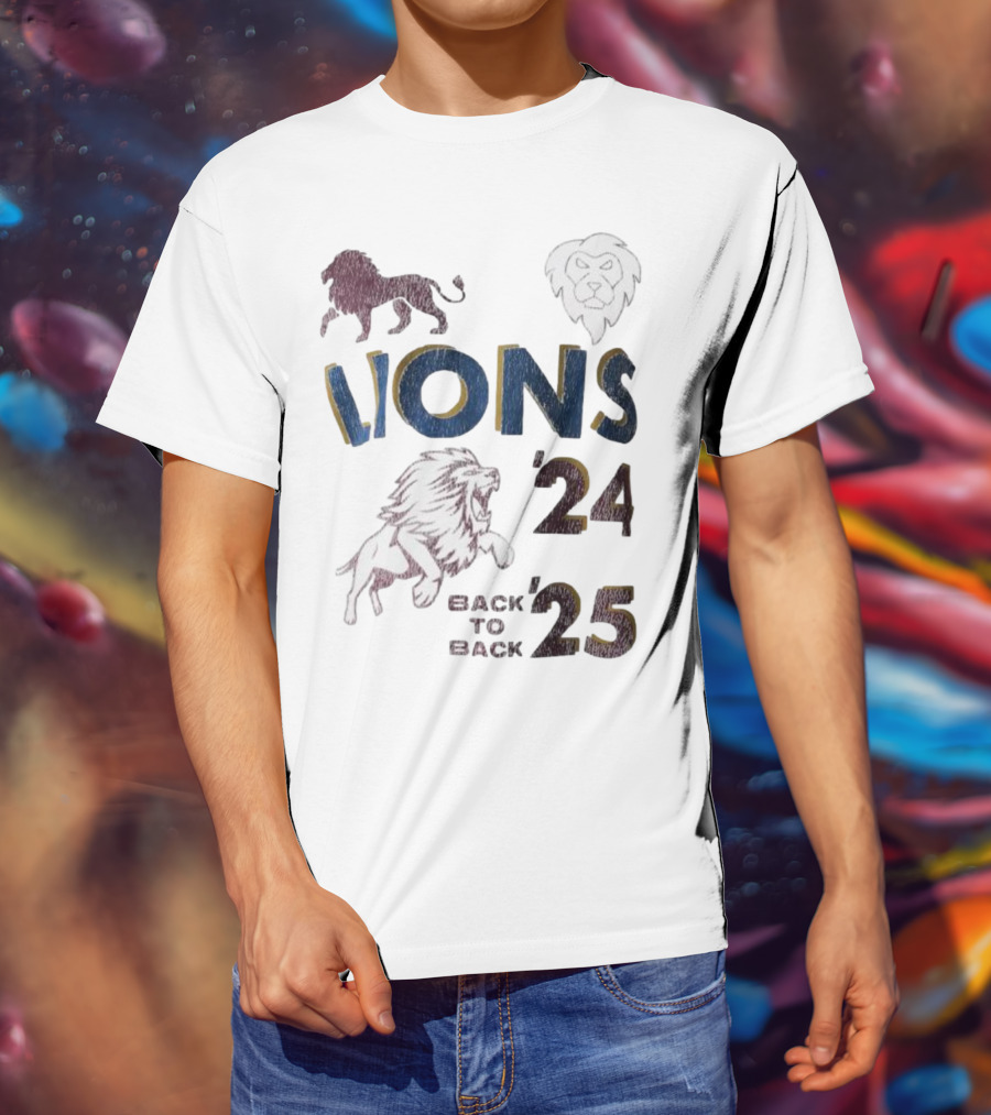 Lions Pride Back To Back '24 '25 T-Shirt